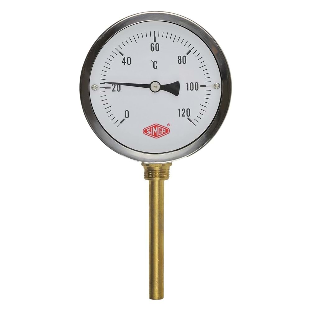 100 10CM ALT 160°C BİMETAL TERMOMETRE